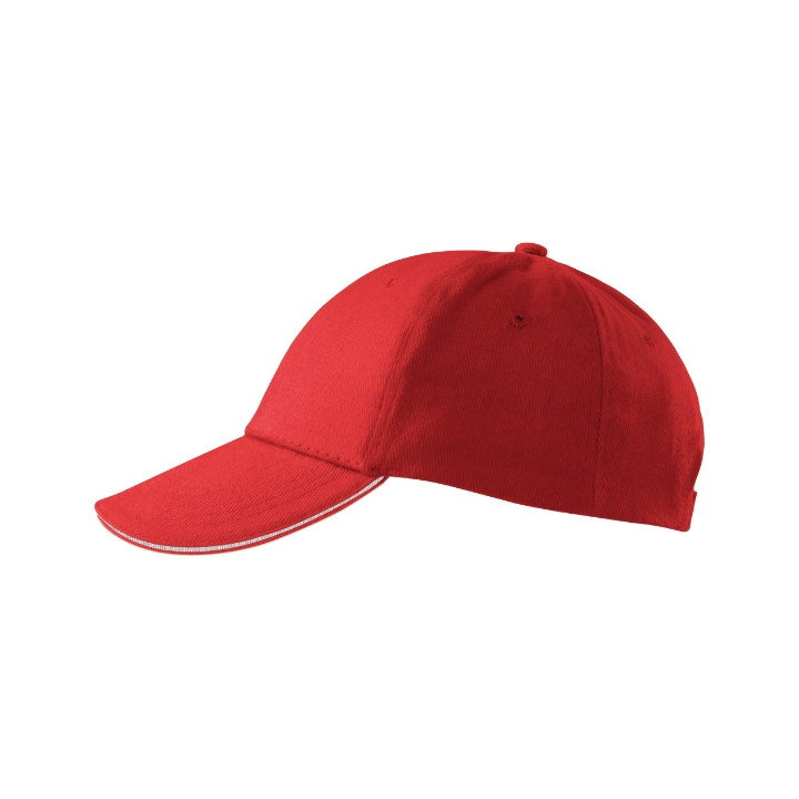 Casquette unisex Sandwich 6P 306 - rouge
