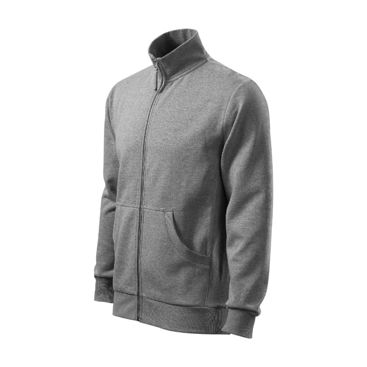 Sweatshirt homme Adventure 407 - gris chiné foncé