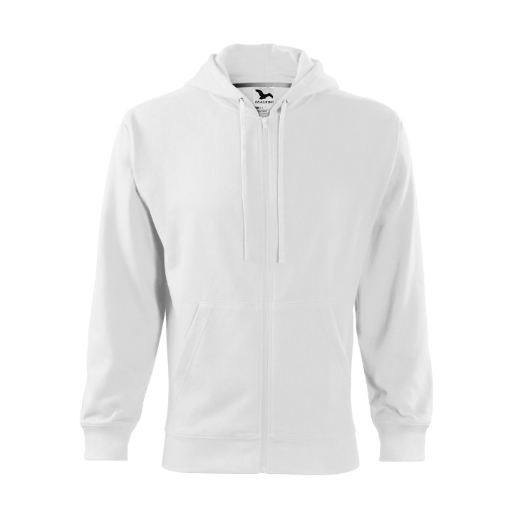 Sweatshirt homme Trendy Zipper 410 - blanc