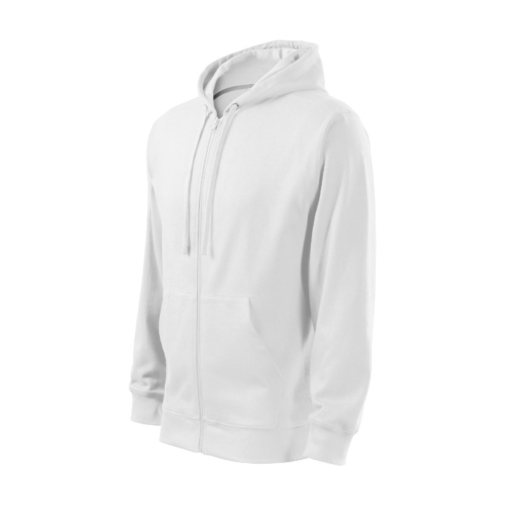 Sweatshirt homme Trendy Zipper 410 - blanc