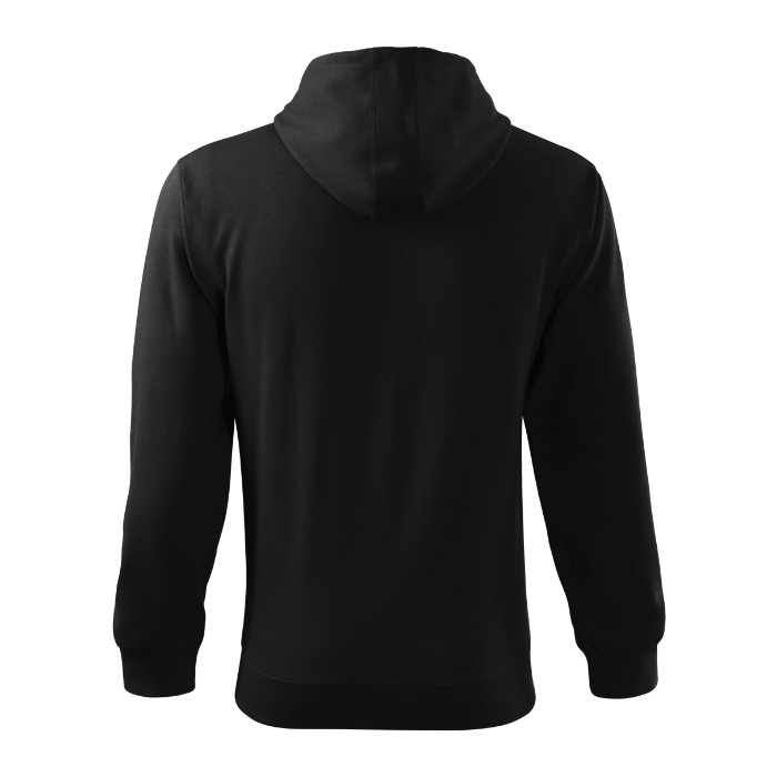 Sweatshirt homme Trendy Zipper 410 - noir
