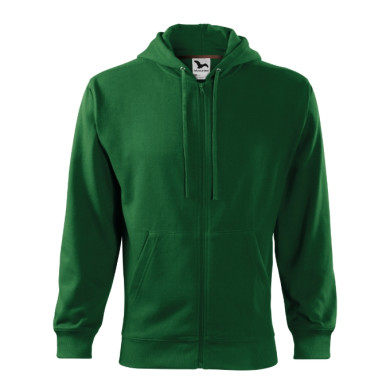 Sweatshirt homme Trendy Zipper 410 - vert bouteille
