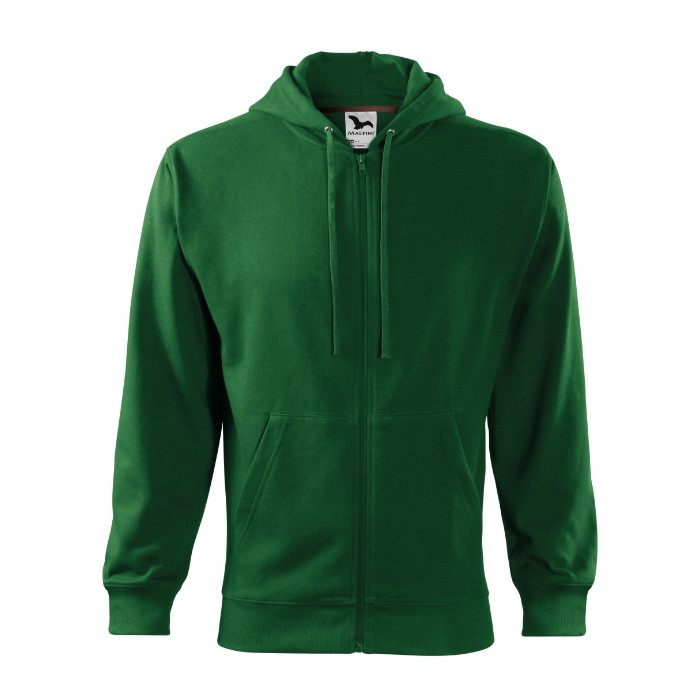 Sweatshirt homme Trendy Zipper 410 - vert bouteille