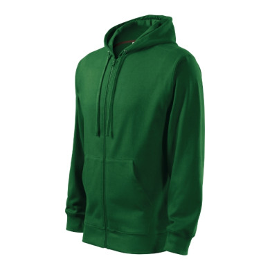 Sweatshirt homme Trendy Zipper 410 - vert bouteille