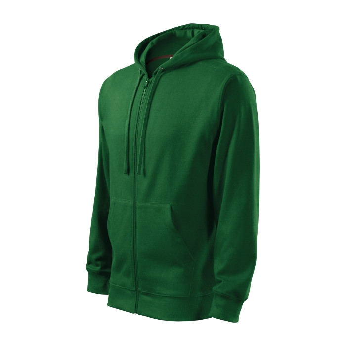 Sweatshirt homme Trendy Zipper 410 - vert bouteille