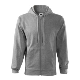Sweatshirt homme Trendy Zipper 410 - gris chiné foncé