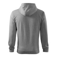 Sweatshirt homme Trendy Zipper 410 - gris chiné foncé
