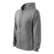 Sweatshirt homme Trendy Zipper 410 - gris chiné foncé