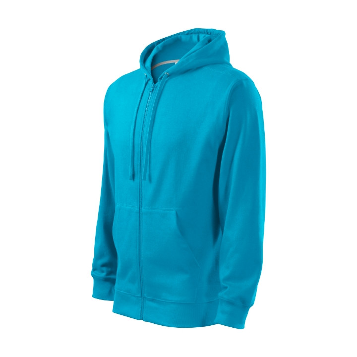 Sweatshirt homme Trendy Zipper 410 - turquoise
