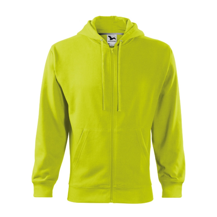 Sweatshirt homme Trendy Zipper 410 - lime