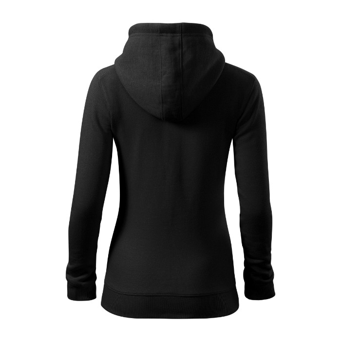 Sweatshirt femme Trendy Zipper 411 - noir