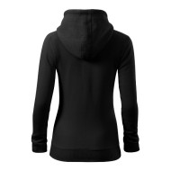Sweatshirt femme Trendy Zipper 411 - noir