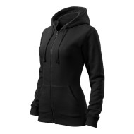 Sweatshirt femme Trendy Zipper 411 - noir