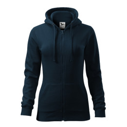 Sweatshirt femme Trendy Zipper 411 - bleu marine