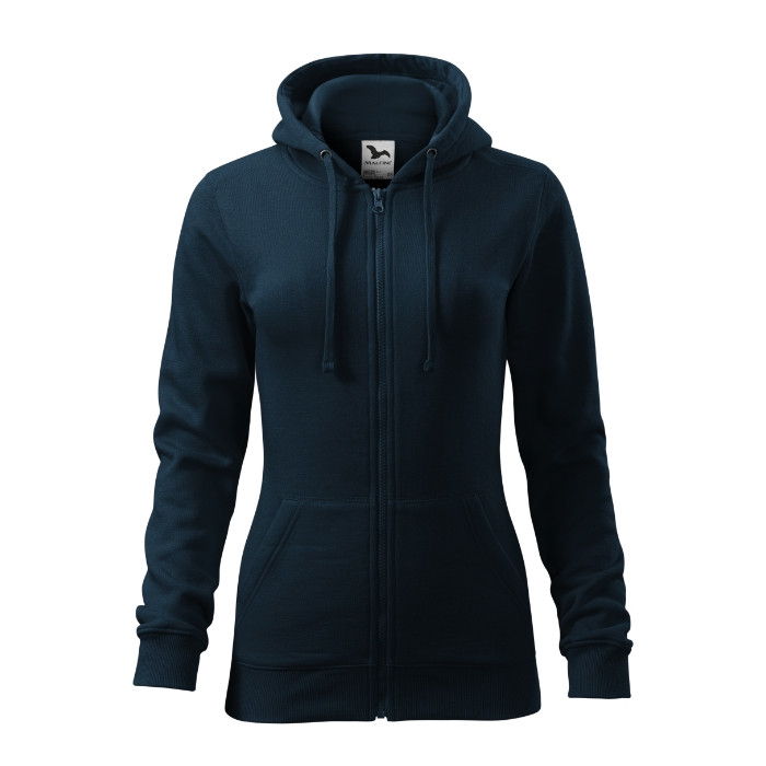 Sweatshirt femme Trendy Zipper 411 - bleu marine