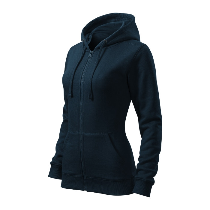 Sweatshirt femme Trendy Zipper 411 - bleu marine