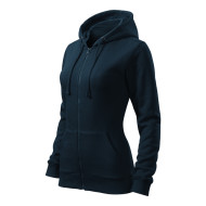 Sweatshirt femme Trendy Zipper 411 - bleu marine
