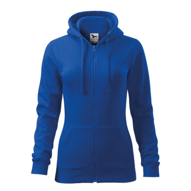 Sweatshirt femme Trendy Zipper 411 - bleu royal