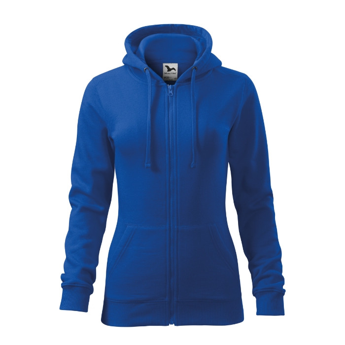 Sweatshirt femme Trendy Zipper 411 - bleu royal