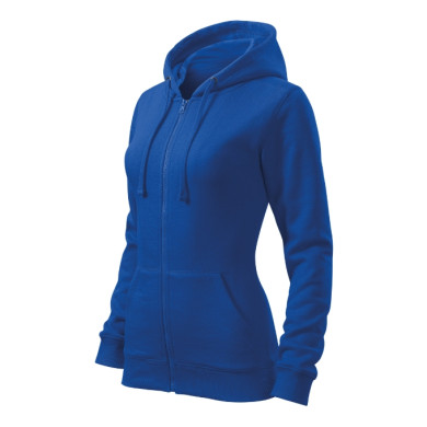 Sweatshirt femme Trendy Zipper 411 - bleu royal
