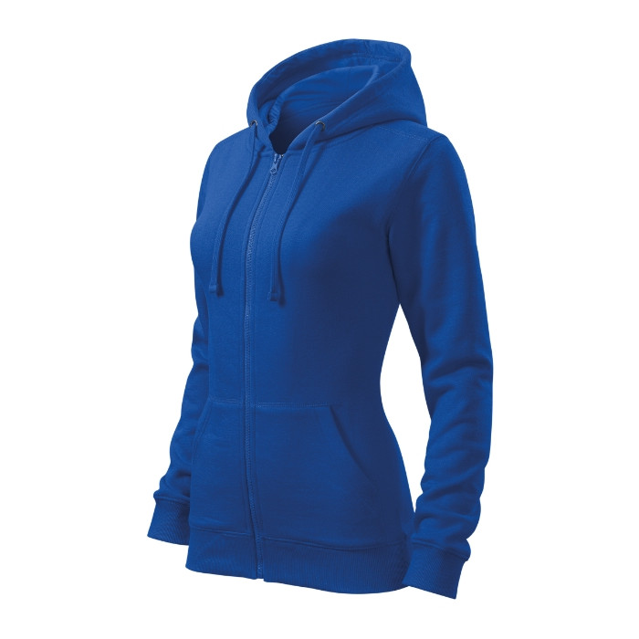 Sweatshirt femme Trendy Zipper 411 - bleu royal