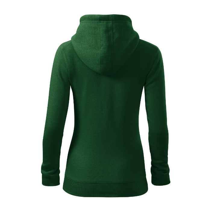 Sweatshirt femme Trendy Zipper 411 - vert bouteille