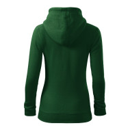 Sweatshirt femme Trendy Zipper 411 - vert bouteille