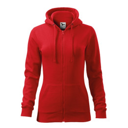 Sweatshirt femme Trendy Zipper 411 - rouge
