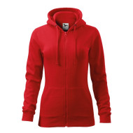 Sweatshirt femme Trendy Zipper 411 - rouge