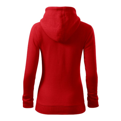 Sweatshirt femme Trendy Zipper 411 - rouge