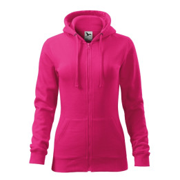 Sweatshirt femme Trendy Zipper 411 - magenta