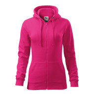 Sweatshirt femme Trendy Zipper 411 - magenta