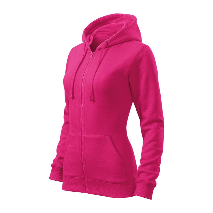Sweatshirt femme Trendy Zipper 411 - magenta