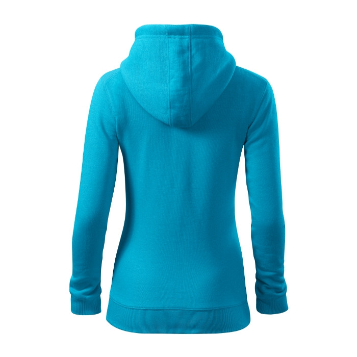 Sweatshirt femme Trendy Zipper 411 - turquoise
