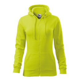 Sweatshirt femme Trendy Zipper 411 - lime