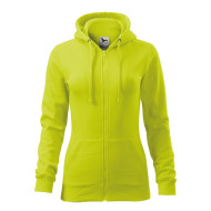 Sweatshirt femme Trendy Zipper 411 - lime