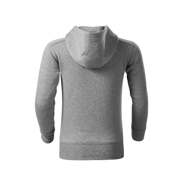Sweatshirt enfant Trendy Zipper 412 - gris chiné foncé