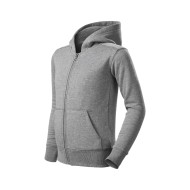 Sweatshirt enfant Trendy Zipper 412 - gris chiné foncé