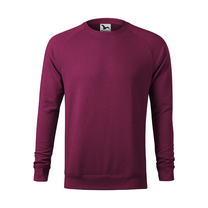 Sweatshirt homme Merger 415 - mélange rouge prune