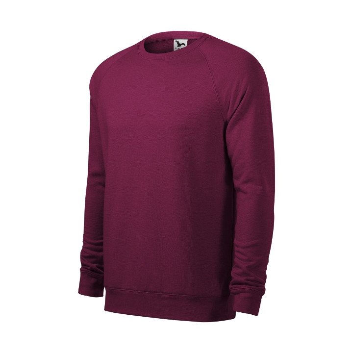 Sweatshirt homme Merger 415 - mélange rouge prune