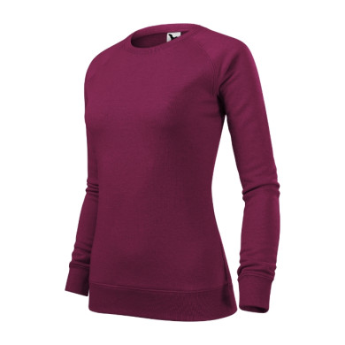 Sweatshirt femme Merger 416 - mélange rouge prune