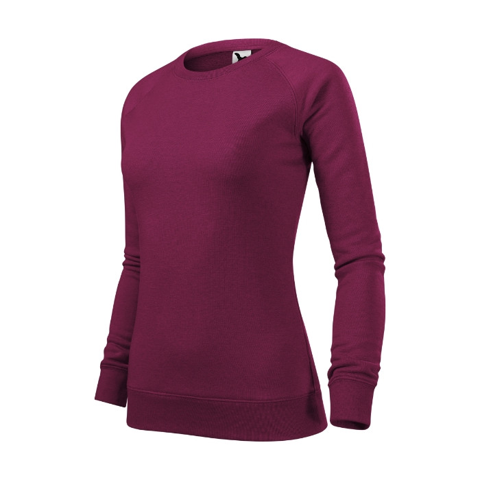 Sweatshirt femme Merger 416 - mélange rouge prune