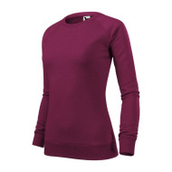 Sweatshirt femme Merger 416 - mélange rouge prune