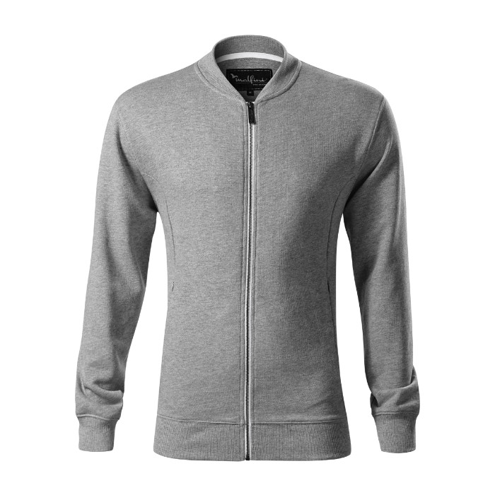 Sweatshirt homme Bomber 453 - gris chiné foncé