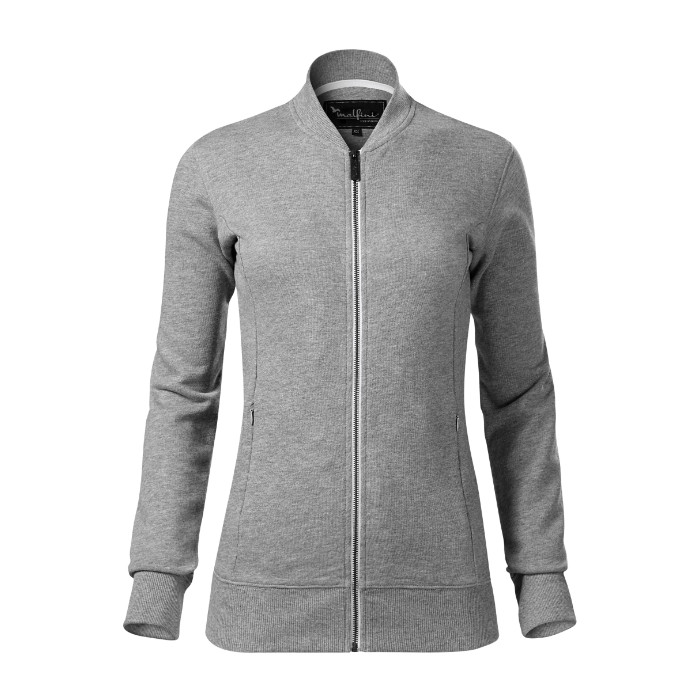 Sweatshirt femme Bomber 454 - gris chiné foncé