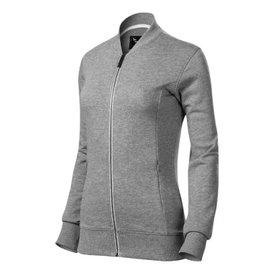 Sweatshirt femme Bomber 454 - gris chiné foncé