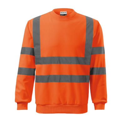 Sweatshirt unisex HV Essential 4V6 - orange fluorescent