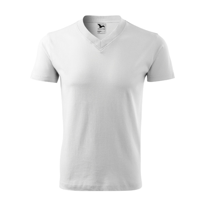 Tee-shirt unisex V-neck 102 - blanc