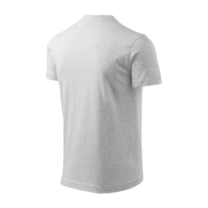 Tee-shirt unisex V-neck 102 - gris chiné clair