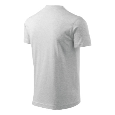 Tee-shirt unisex V-neck 102 - gris chiné clair